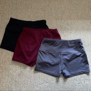 Spandex Shorts (xs) 3 Pairs